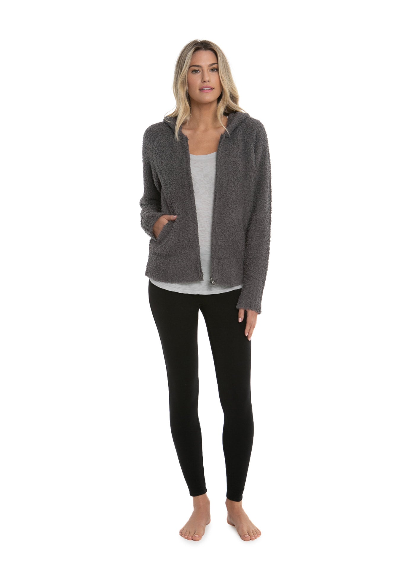 Barefoot Dreams BDWCC1003 CozyChic Women s Relax Zip Up Hoodie 121 Rachelle s Boutique